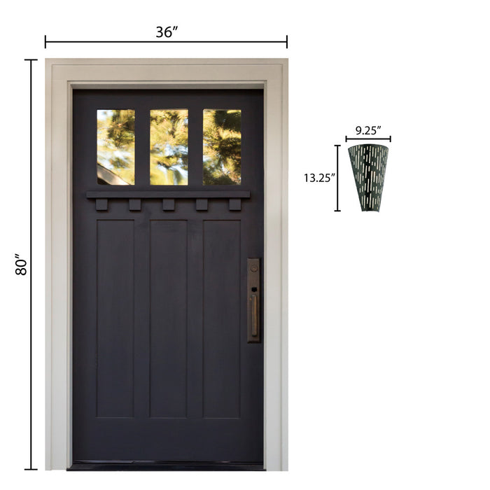 Noah Black Matte Metal Cone-Shaped Outdoor Wall Sconce