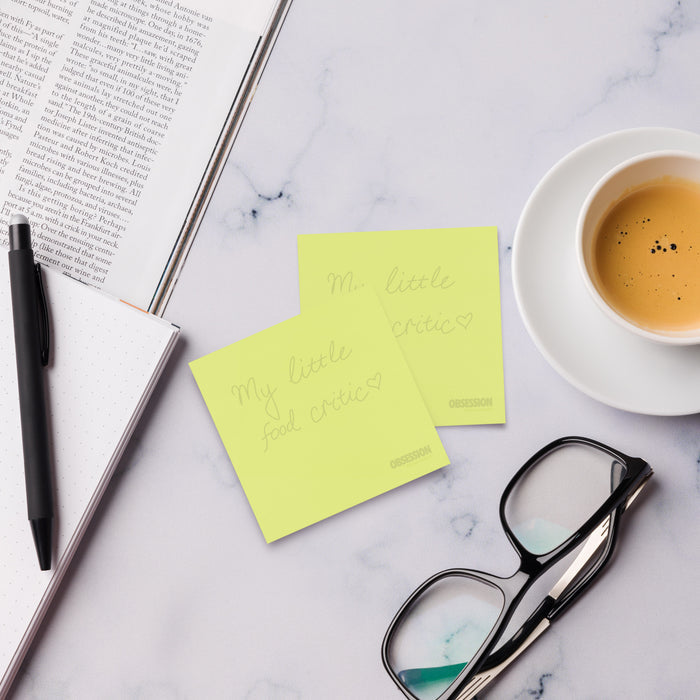 Obsession “My Little Food Critic” Sticky Notes