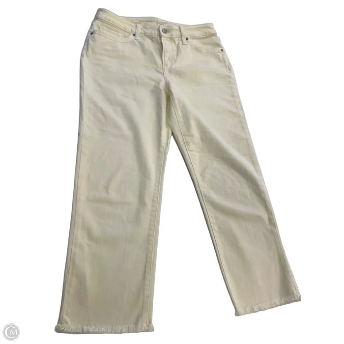 Pants Cropped By Chicos In Yellow, Size: 6