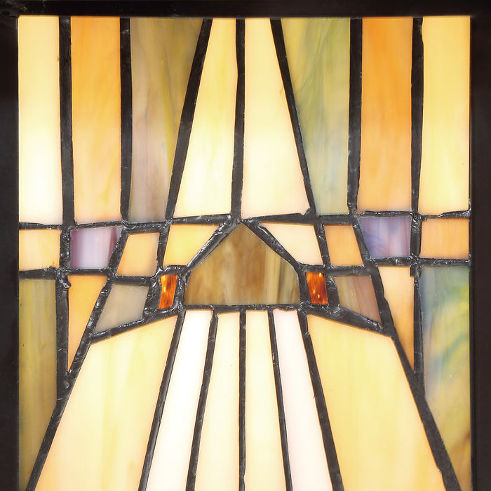 Quoizel Inglenook Table Lamp - Stained Glass Inglenook Table Lamp Glass Details