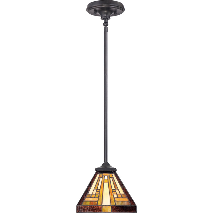 Quoizel Stephen Mini-Pendant Lamp - Stained Glass Stephen Mini-Pendant Lamp Rotated