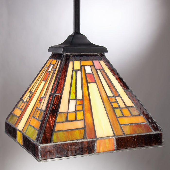 Quoizel Stephen Mini-Pendant Lamp - Stained Glass Stephen Mini-Pendant Lamp Detailed