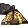 Quoizel Stephen Wall Sconce - Stained Glass Stephen Wall Sconce Turned Off
