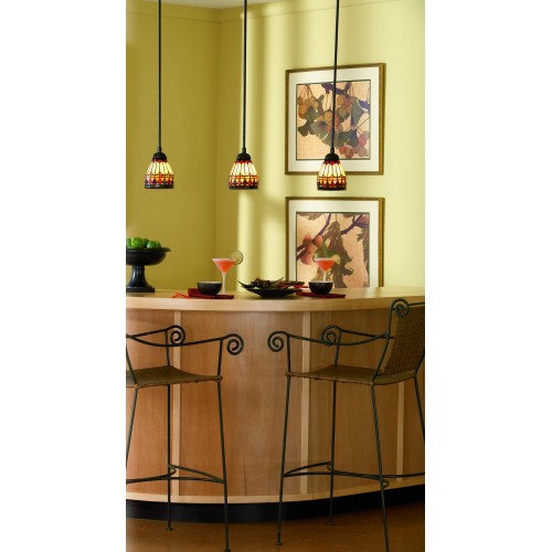 Quoizel West End Small Pendant - Stained Glass West End Small in a room
