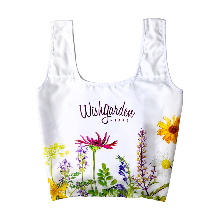 WishGarden Herbs Reusable ChicoBag - White