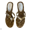 Sandals Designer By Coach In Gold & Tan, Size: 5.5