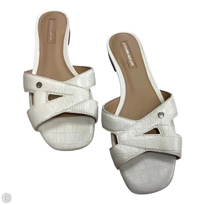Sandals Flats By Antonio Melani In White, Size: 8