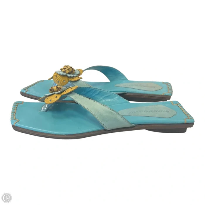 Sandals Flats By Bruno Magli Shoes In Blue, Size: 8