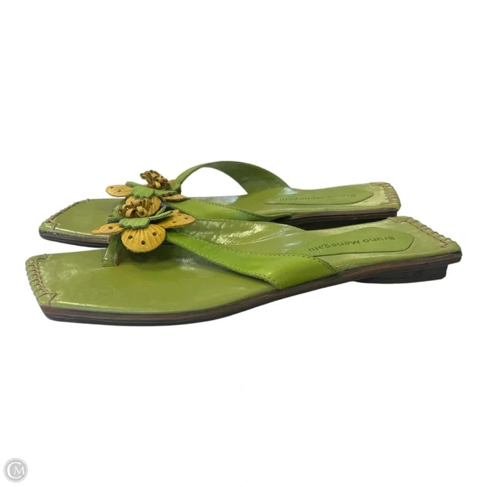 Sandals Flats By Bruno Magli Shoes In Green, Size: 8