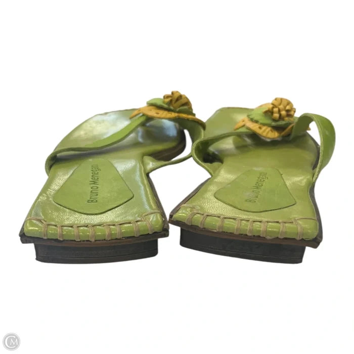 Sandals Flats By Bruno Magli Shoes In Green, Size: 8