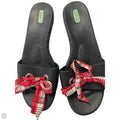 Sandals Flats By Clothes Mentor In Black & Red, Size: 9
