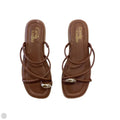 Sandals Flats By Clothes Mentor In Brown, Size: 6.5