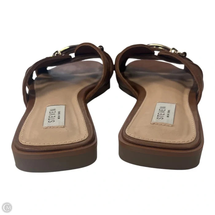 Sandals Flats By Clothes Mentor In Brown, Size: 9