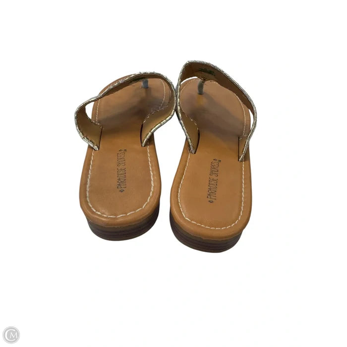 Sandals Flats By Clothes Mentor In Multi-colored, Size: 9