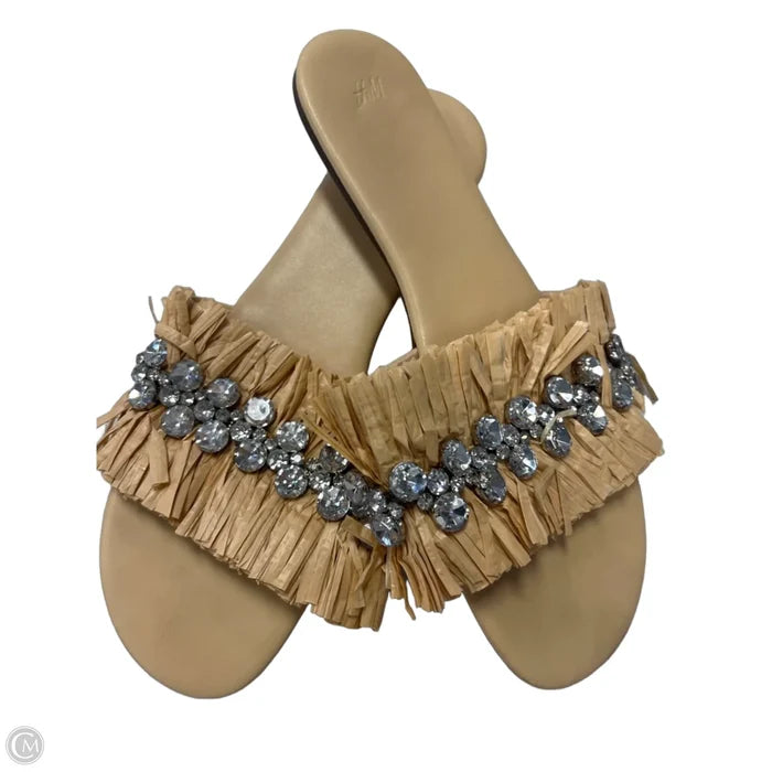 Sandals Flats By H&m In Tan, Size: 9