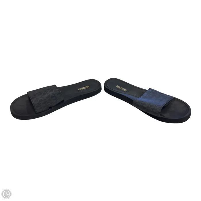 Sandals Flats By Michael By Michael Kors In Black, Size: 7
