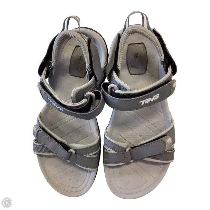Sandals Flats By Teva In Grey, Size: 6