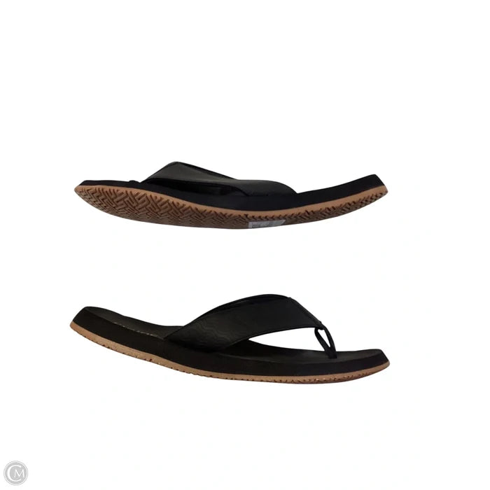 Sandals Flip Flops By Clothes Mentor In Black, Size: 12
