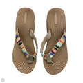 Sandals Flip Flops By Clothes Mentor In Striped Pattern, Size: 7.5