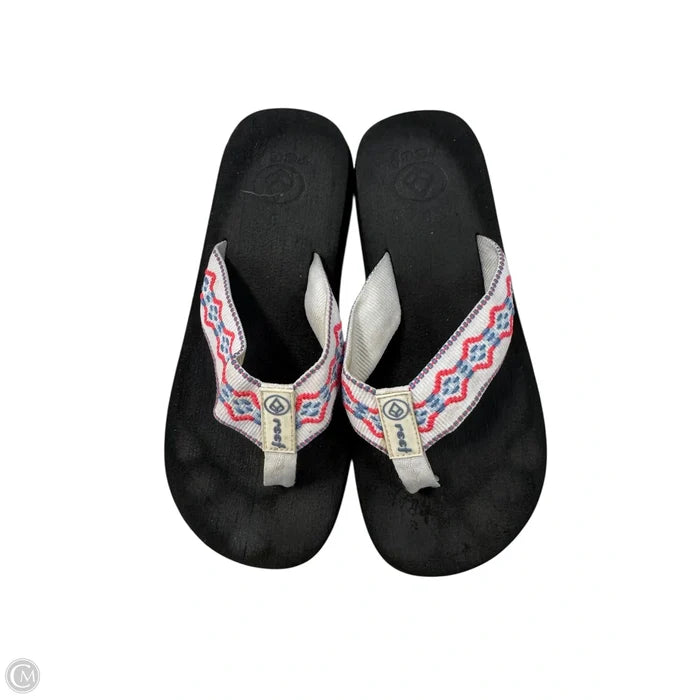 Sandals Flip Flops By Reef In Blue & Pink, Size: 8
