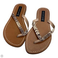 Sandals Flip Flops By Steve Madden In Snakeskin Print, Size: 8
