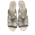 Sandals Heels Block By Clarks In White, Size: 11