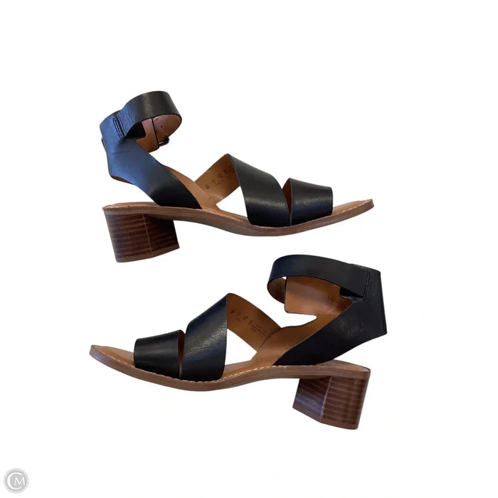 Sandals Heels Block By Franco Sarto In Black, Size: 8