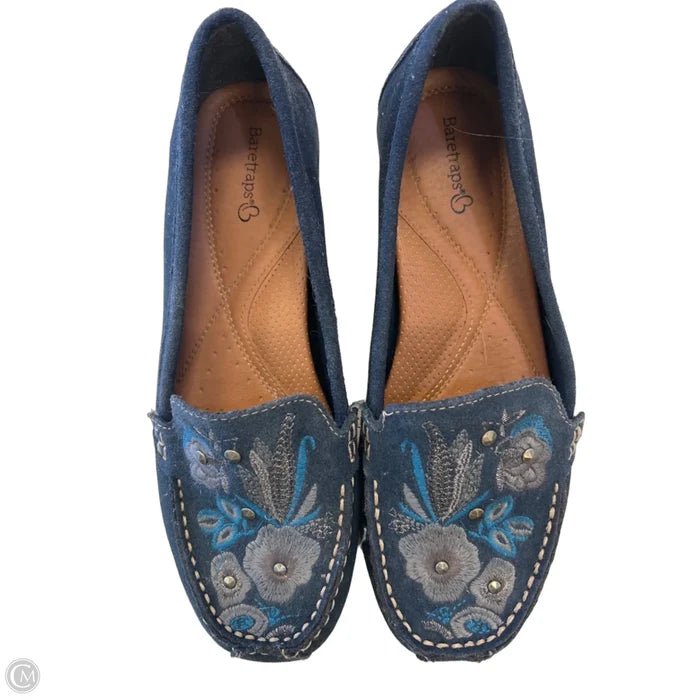 Sandals Heels Wedge By Bare Traps In Blue, Size: 9