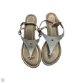Sandals Heels Wedge By Clothes Mentor In Gold, Size: 7