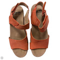 Sandals Heels Wedge By Earth In Orange, Size: 7