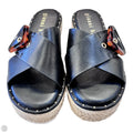 Sandals Heels Wedge By Gianni Bini In Black, Size: 6
