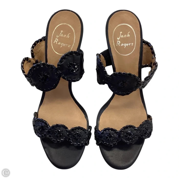 Sandals Heels Wedge By Jack Rogers In Black, Size: 7