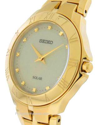 Seiko Womens Recraft Solar Watch - Champagne Dial - Gold-Tone - Bracelet - SUP310A_84f04b6e-01b8-4142-90f6-35ef31a8ddf4