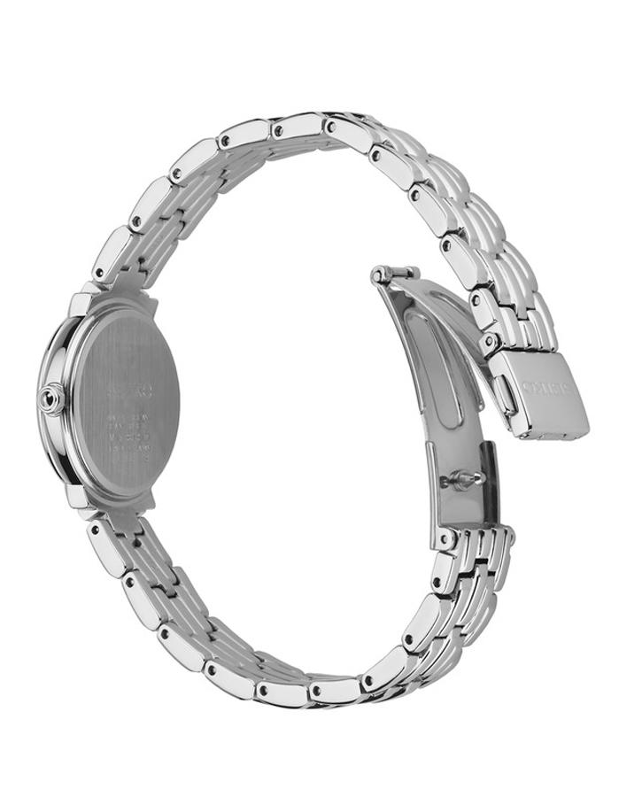 Seiko Womens Tressia Diamond Watch - Mother of Pearl Dial - Stainless Bracelet - SUP353B