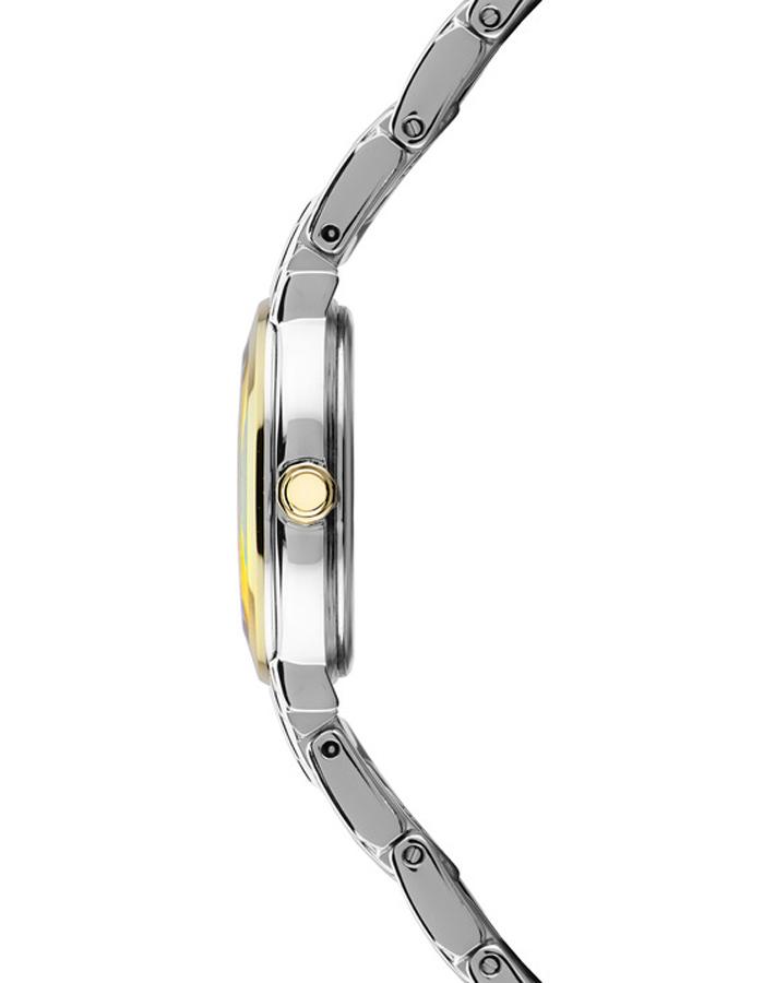 Seiko Womens Tressia Solar Diamond Watch - Mother of Pearl - Two-Tone Bracelet - SUP354A