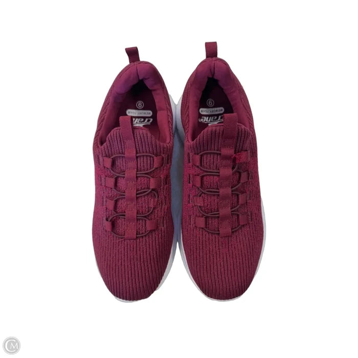 Shoes Athletic By Crane In Maroon, Size: 9