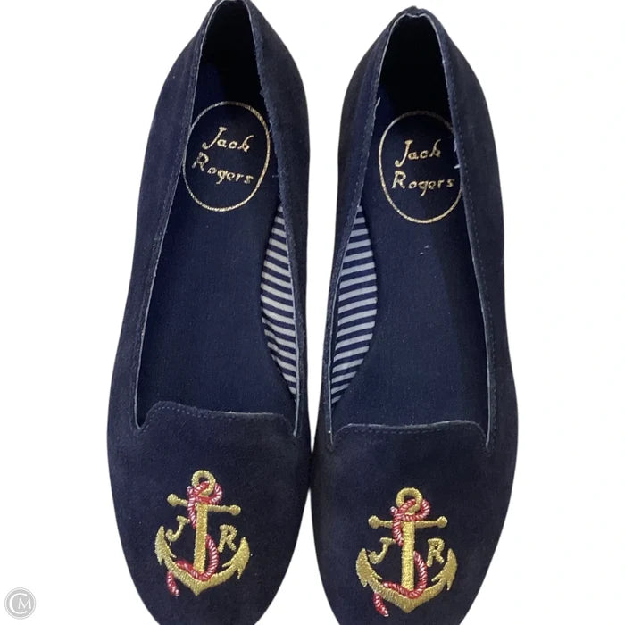 Shoes Flats By Jack Rogers In Navy, Size: 6
