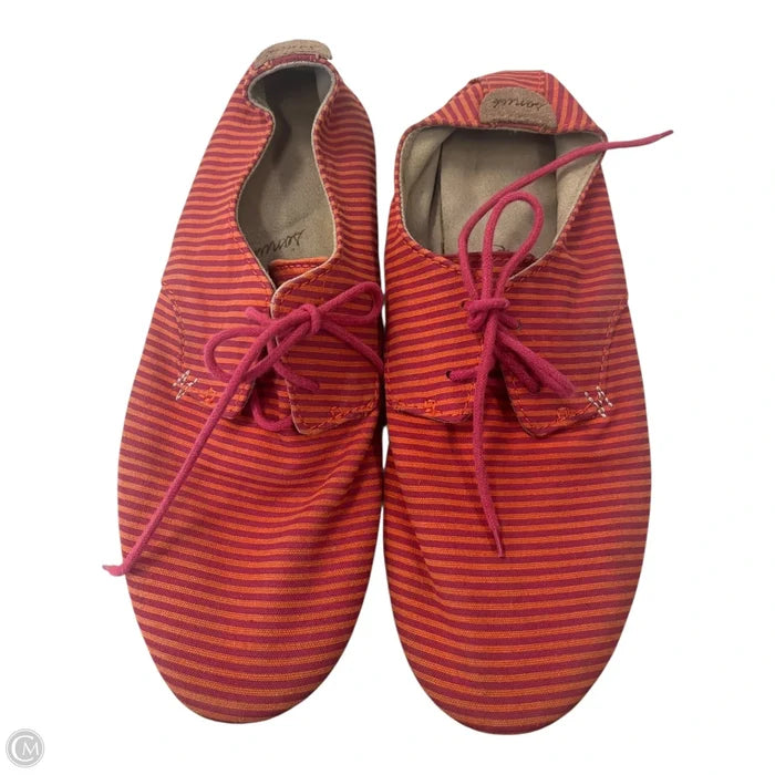 Shoes Flats By Sanuk In Striped Pattern, Size: 7.5