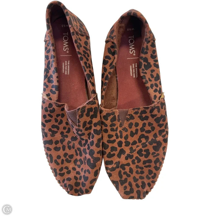 Shoes Flats By Toms In Animal Print, Size: 9.5