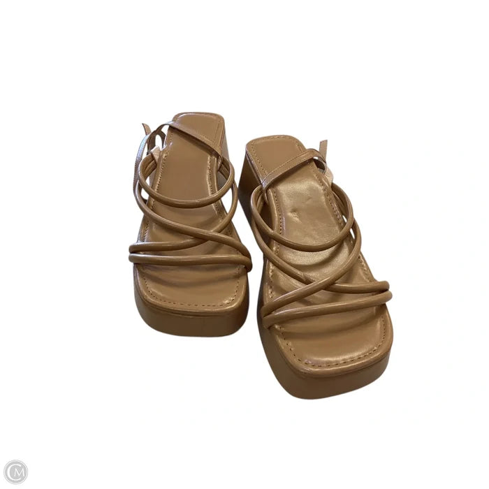 Shoes Heels Block By Clothes Mentor In Brown, Size: 10