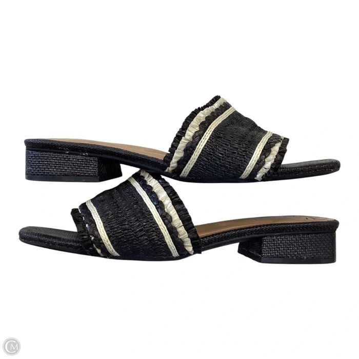 Shoes Heels Block By Easy Spirit In Blue & White, Size: 9.5