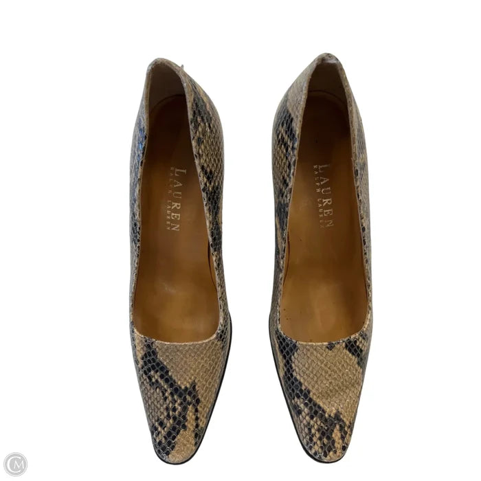 Shoes Heels Block By Lauren By Ralph Lauren In Snakeskin Print, Size: 7