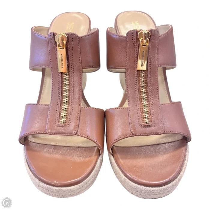 Shoes Heels Block By Michael By Michael Kors In Brown, Size: 9