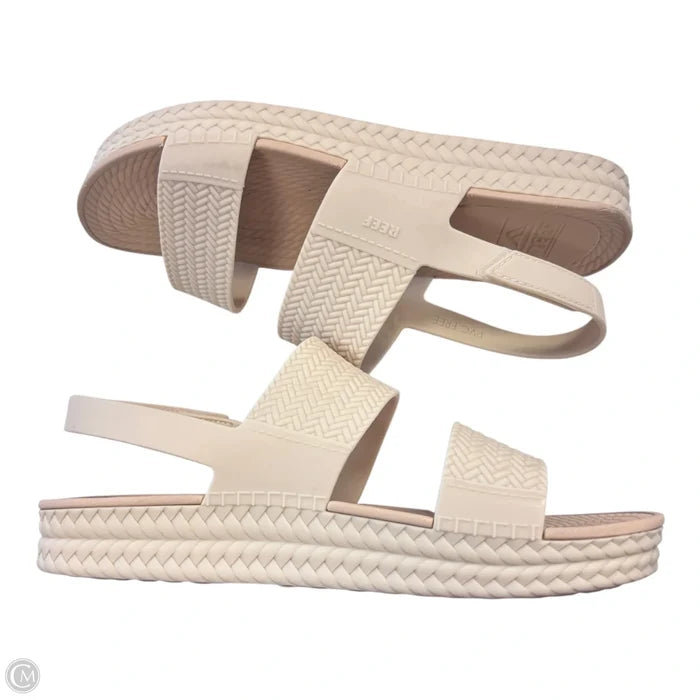 Shoes Heels Platform By Reef In Cream, Size: 10