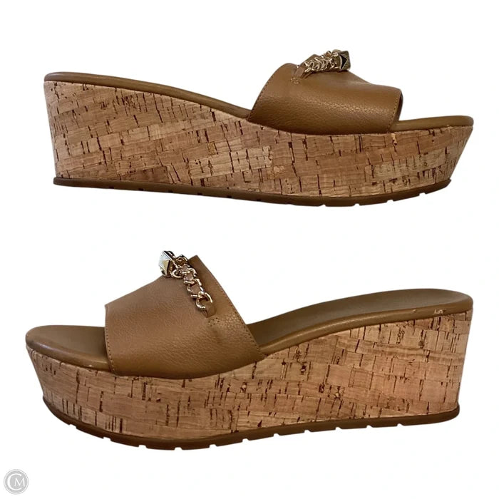 Shoes Heels Wedge By Michael By Michael Kors In Brown, Size: 8