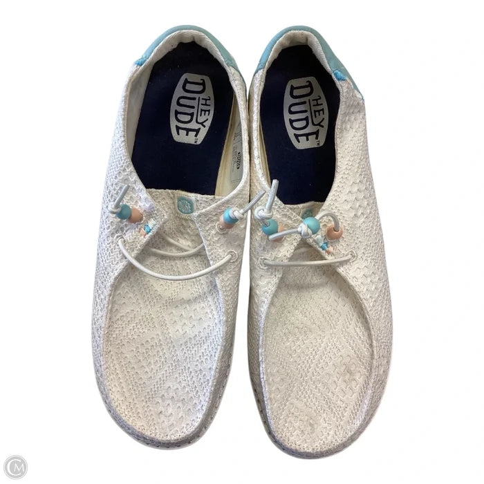 Shoes Sneakers By Hey Dude In White, Size: 12