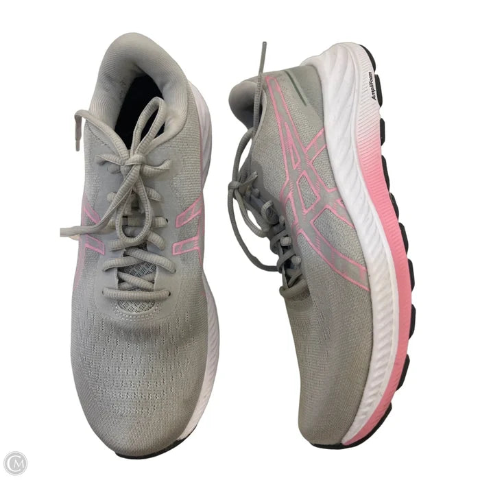 Shoes Sneakers By Asics In Grey & Pink, Size: 9.5