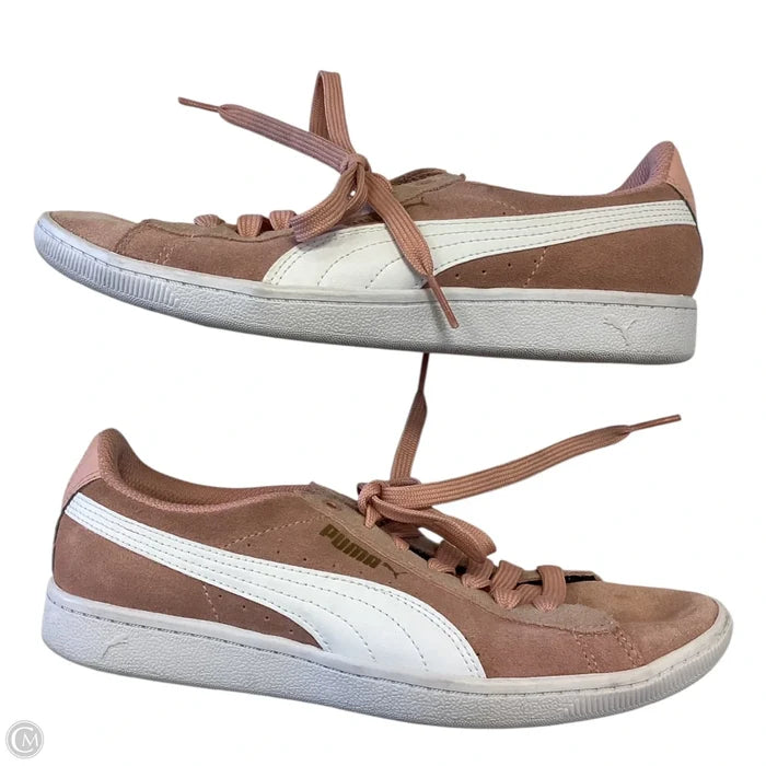 Shoes Sneakers By Puma In Pink, Size: 6.5