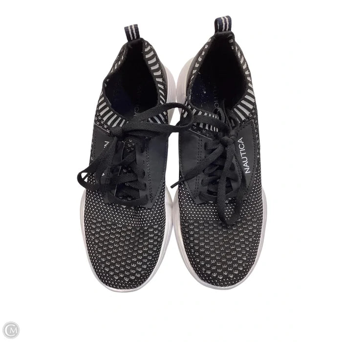 Shoes Sneakers By Nautica In Black & Grey, Size: 7
