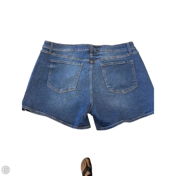 Shorts By Terra & Sky In Blue Denim, Size: 20